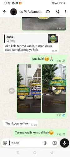 Testimonial Papan Bunga Pernikahan warungkadu