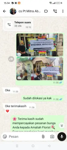 Testimonial Papan Bunga warungkadu